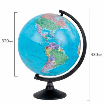 Глобус политический Globen "Классик", 32 см, К013200016 Глобус политический Globen "Классик", 32 см, К013200016