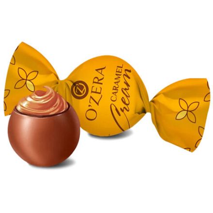 Конфеты шоколадные O'ZERA "Caramel cream" с карамельной начинкой, 500 г, пакет, ПН213
