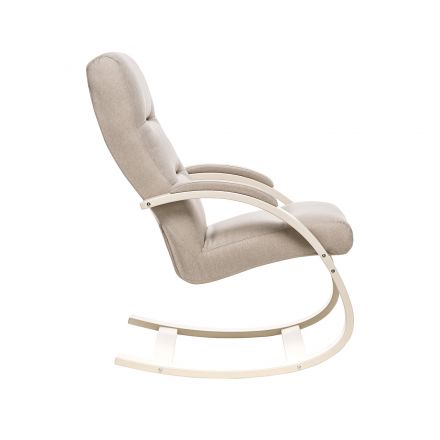 Кресло-качалка Leset Милано, Слоновая кость, Malmo 05, Ткань Рогожка Кресло-качалка Leset Милано, Слоновая кость, Malmo 05, Ткань Рогожка
