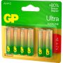Батарейки GP Ultra мизинчиковые AAA LR03 (6 штук в упаковке)