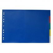 Разделитель листов А3 гориз., 5 цв. пластик, ATTACHE Разделитель листов А3 гориз., 5 цв. пластик, ATTACHE