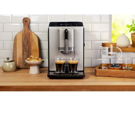 Кофемашина BOSCH TIE20301, 1300 Вт, объем 1,4 л, автокапучинатор, серебристая/черная Кофемашина BOSCH TIE20301, 1300 Вт, объем 1,4 л, автокапучинатор, серебристая/черная