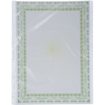 Сертификат-бумага А4 Attache 50 шт/уп зеленая рамка спираль ID6 Сертификат-бумага А4 Attache 50 шт/уп зеленая рамка спираль ID6