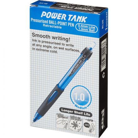 Ручка шариковая автоматическая Uni Eco Powertank SN-220 синяя (толщина линии 0.4 мм) Ручка шариковая автоматическая Uni Eco Powertank SN-220 синяя (толщина линии 0.4 мм)