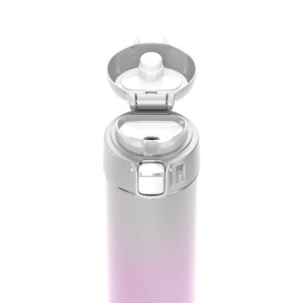 Термокружка 420 мл JOYLUX (ДЖОЙЛЮКС) ULTRA GRADIENT, нержавеющая сталь SUS304, белый/розовый, 700276