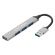 Хаб-разветвитель CRX-087, USB-A 2.0, 4 в 1, 4 x USB-A 2.0, 60 мм, серый, CROMEX (КРОМЕКС), 355064