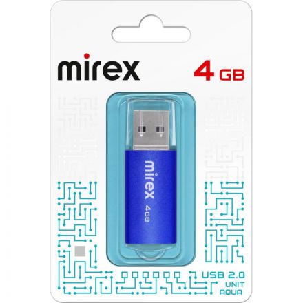 Флеш-память Mirex USB UNIT AQUA 4Gb (13600-FMUAQU04 ) Флеш-память Mirex USB UNIT AQUA 4Gb (13600-FMUAQU04 )