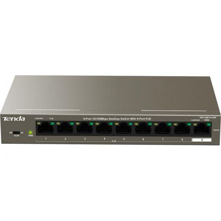 Коммутатор Tenda TEF1109P-8-102W 8 портов PoE+ (92W)