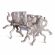 Подсвечник Secret de Maison Октопус3/Octopus3 (мод. 3923) алюминиевый сплав, 24,5х11,5х11см, серебряный