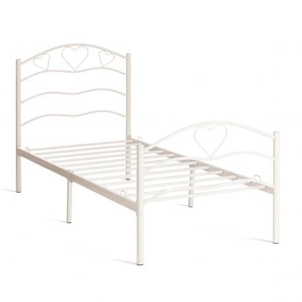 Кровать ROXIE, 90*200 см (Single bed), белый (White)