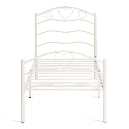 Кровать ROXIE, 90*200 см (Single bed), белый (White)