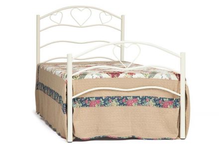 Кровать ROXIE, 90*200 см (Single bed), белый (White)