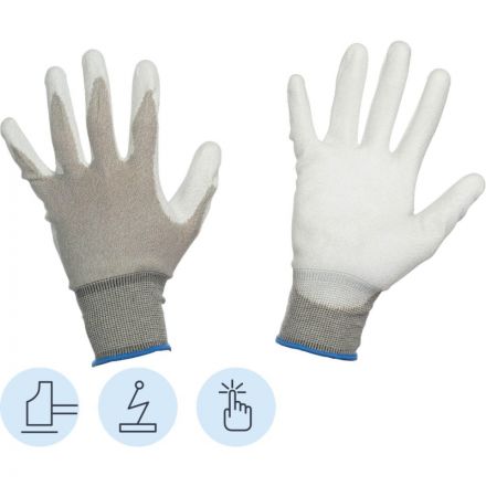 Перчатки защитные нейлон Manipula Микростатик (MG-164) р.10 Перчатки защитные нейлон Manipula Микростатик (MG-164) р.10