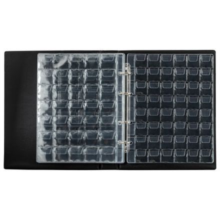 Альбом нумизмата для 297 монет и 6 бон (купюр) "OPTIMA", 230х270 мм, ПВХ, коричневый, STAFF, 238077