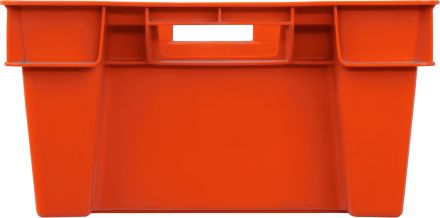 Ящик 600х400х200 сплошной с гладким дном, вес 1,7 кг  красный