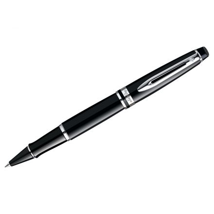 Ручка-роллер Waterman "Expert Black Lacquer СT", черная, 0,8мм, подарочная упаковка Ручка-роллер Waterman "Expert Black Lacquer СT", черная, 0,8мм, подарочная упаковка