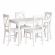 Обеденный комплект Хадсон (стол + 4 стула)/ Hudson Dining Set (mod.0102) МДФ/тополь/меламин, стол: 118х74х73 см, стул: 42,5x46,5x93,5 см, White (белый)