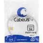 Патч-корд Cabeus PC-UTP-RJ45-CAT.5E-0.5M-LSZH серый