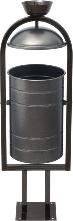 Урна металлическая 1010х330х280 мм серый антик