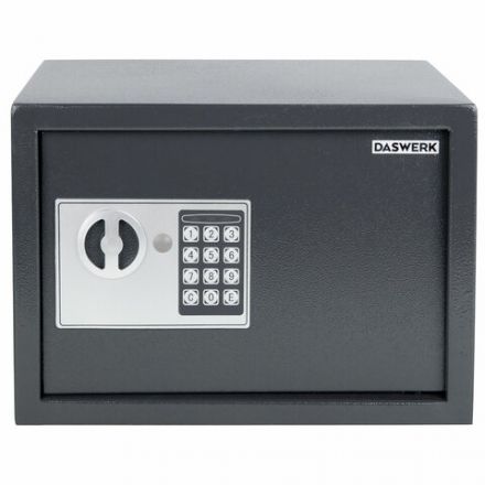 Сейф мебельный DASWERK (ДАСВЕРК) SC-250EL (250х350х250 мм), электронный замок, графит, 291343