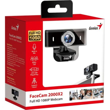 Веб-камера GENIUS FaceCam 2000X2 /FULL HD/USB 2.0 (32200008400)