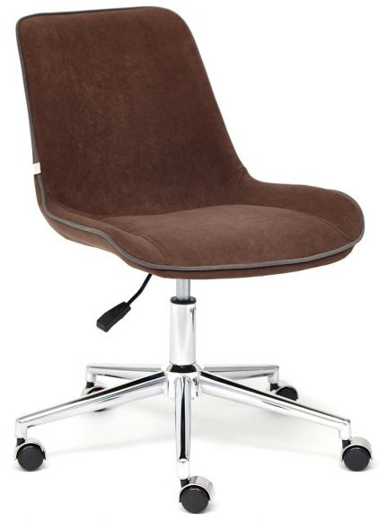 Кресло Tetchair STYLE, флок , коричневый, 6
