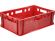 Ящик мясной 600х400х200 сплошной Е2 красный Ящик мясной 600х400х200 сплошной Е2 красный
