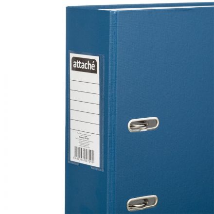 Папка-регистратор 80 мм Attache , синий Экономи,ПБП1,карм.кор