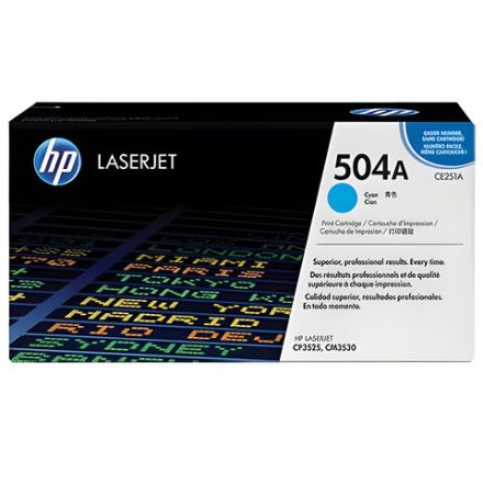 Картридж лазерный HP (CE251A) ColorLaserJet CP3525/CM3530, №504A, голубой, оригинальный, ресурс 7000 страниц Картридж лазерный HP (CE251A) ColorLaserJet CP3525/CM3530, №504A, голубой, оригинальный, ресурс 7000 страниц