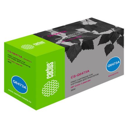 Картридж лазерный CACTUS (CS-Q6473A) для HP ColorLaserJet 3600N/3600DN/3800N, пурпурный, ресурс 4000 страниц Картридж лазерный CACTUS (CS-Q6473A) для HP ColorLaserJet 3600N/3600DN/3800N, пурпурный, ресурс 4000 страниц