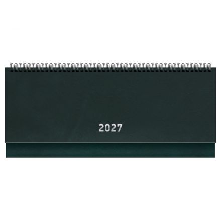 Планинг датированный 2027г., 64л., 285*100, бумвинил, BG, зелёный