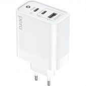 Зарядное устройство сетевое PERO TC14 USB-A QC3.0 + 2х USB-C PD, 48W белый