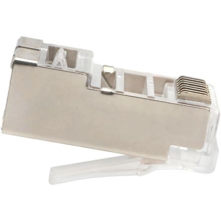 Вилка Cablexpert RJ-45 (8P8C) PLUG5SP кат5e экр, 30 микрон, (100 шт.), пак Вилка Cablexpert RJ-45 (8P8C) PLUG5SP кат5e экр, 30 микрон, (100 шт.), пак