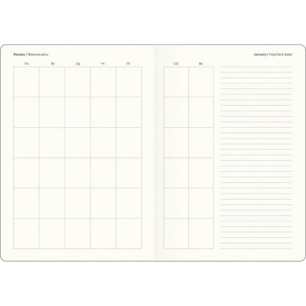 Ежедневник недатированный IF 14х20см 192 стр, твердый, Diary, I1660/black