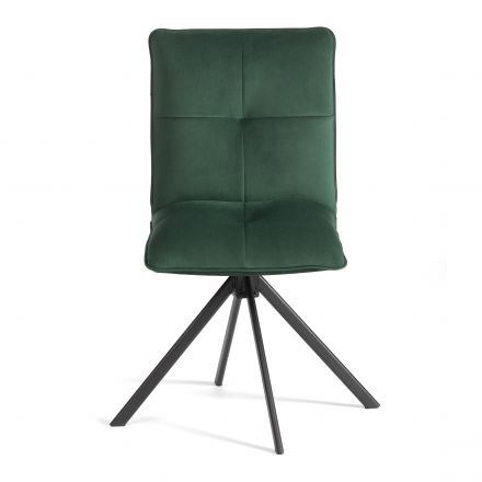 Стул обеденный Sweet поворотный механизм 360, велюр, Deep Forest (изумруд)