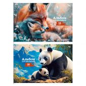 Альбом для рисования 16л., А4, на скрепке BG "Мама и я", эконом