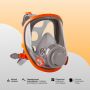 Маска полнолицевая Jeta Safety 5950, силикон, ударопрочный поликарбонат, защитная пленка, без фильтров, размер L, 5950-L Маска полнолицевая Jeta Safety 5950, силикон, ударопрочный поликарбонат, защитная пленка, без фильтров, размер L, 5950-L