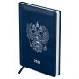 Ежедневник датированный 2027г., А4, 176л., твердый переплет, кожзам, BG "Орел", синий