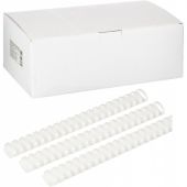 Пружины для переплета пластиковые 21 кольцо, 32 мм, (белые), 50 шт./уп Пружины для переплета пластиковые 21 кольцо, 32 мм, (белые), 50 шт./уп