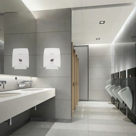 Диспенсер для полотенец в рулонах LAIMA PROFESSIONAL ECO (Система H1), механический, белый, ABS-пластик, 606550 Диспенсер для полотенец в рулонах LAIMA PROFESSIONAL ECO (Система H1), механический, белый, ABS-пластик, 606550