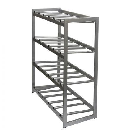 Стеллаж для воды Бомис-12Р на 12 тар металлик 945x440x1150 мм