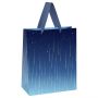 Пакет подарочный 11*14*6,5см MESHU "Star rain", фольга, матовая ламинация