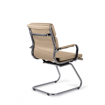 Кресло СН-303 Кайман Трио Н/п soft хром S-0413 (кофейный)