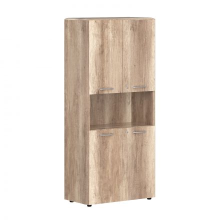 Шкаф с замками на глухих малых дверях и обвязкой DHC 85.4(Z) Дуб Каньон 892х450х1950 DIONI Шкаф с замками на глухих малых дверях и обвязкой DHC 85.4(Z) Дуб Каньон 892х450х1950 DIONI