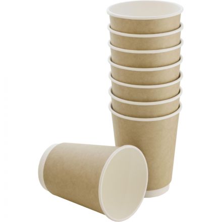 Стакан одноразовый бум двухслойный d-90мм 400мл коричневый (25шт/уп) Стакан одноразовый бум двухслойный d-90мм 400мл коричневый (25шт/уп)