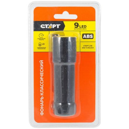 Фонарь компактный СТАРТ 9Вт LED, 3хААА (не в комплекте), LHE 202-C1, 12465 Фонарь компактный СТАРТ 9Вт LED, 3хААА (не в комплекте), LHE 202-C1, 12465