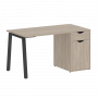 Home Office Стол письменный VR.SP-3-138.1.A Дуб аттик/Антрацит металл 1380*720*750