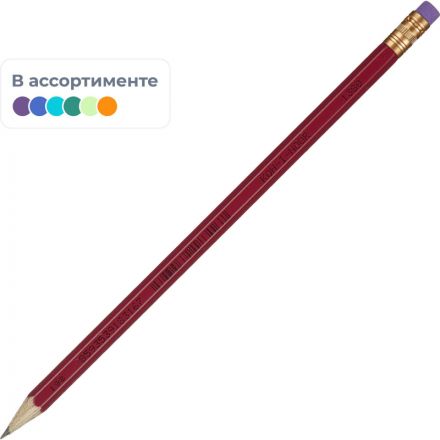 Карандаш чернографитный Koh-I-Noor Astra 1380 НВ заточенный с ластиком