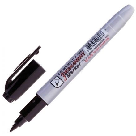 Маркер перманентный Crown Multi Marker 1 мм черный Маркер перманентный Crown Multi Marker 1 мм черный