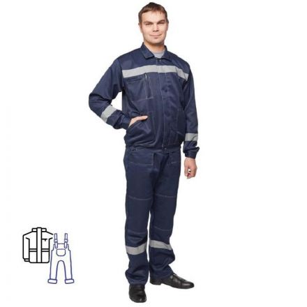 Костюм рабочий летний муж. л22-КПК т.син. (р.56-58) 194-200 Костюм рабочий летний муж. л22-КПК т.син. (р.56-58) 194-200